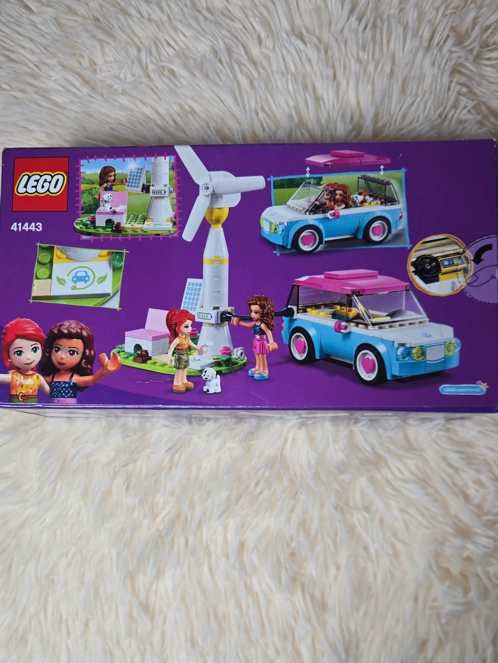 NEW LEGO Friends Olivia's Electric Car Building Set - Pink & Light Blue